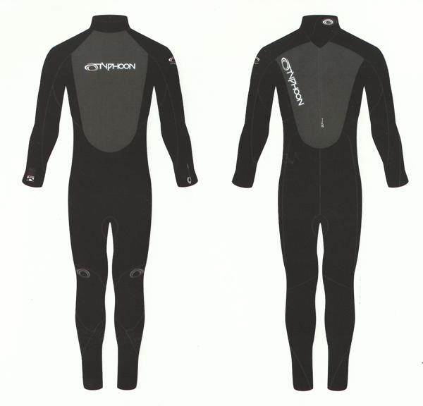 Typhoon Storm Mens 3mm Fullsuit - Extra Large - Click Image to Close