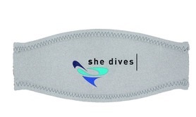 Mares Mask Strap Cover - She Dives Blue
