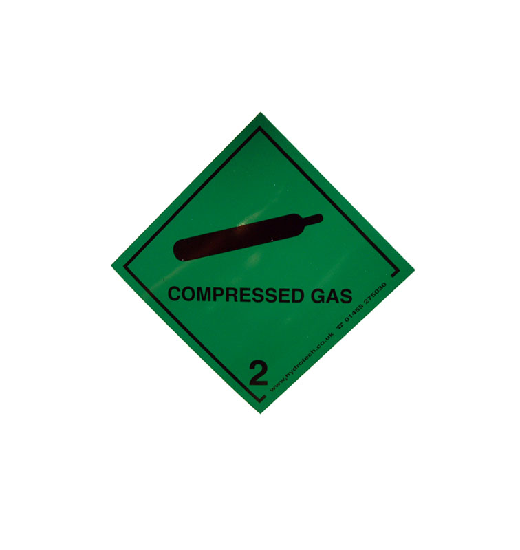 Hydrotech Compressed Gas - Sticker