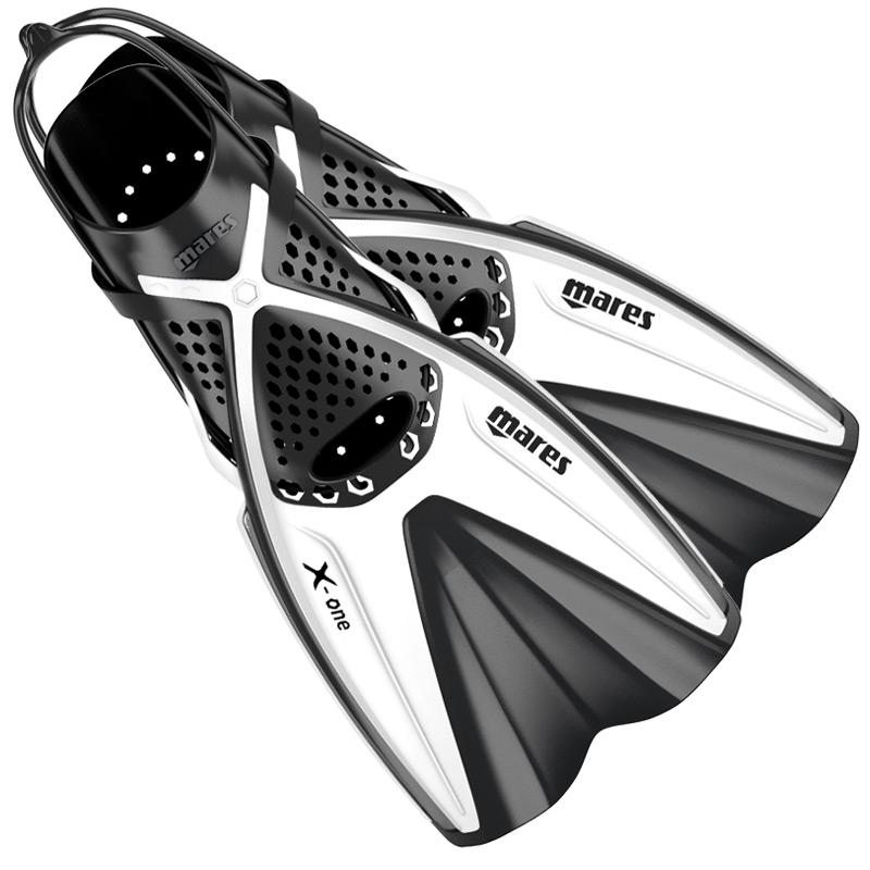 Mares X-One White Snorkeling Fins - L-XL (9.5-12)