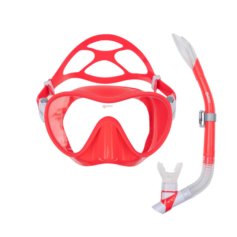 Mares Tropical Mask & Snorkel set - Red / Pink