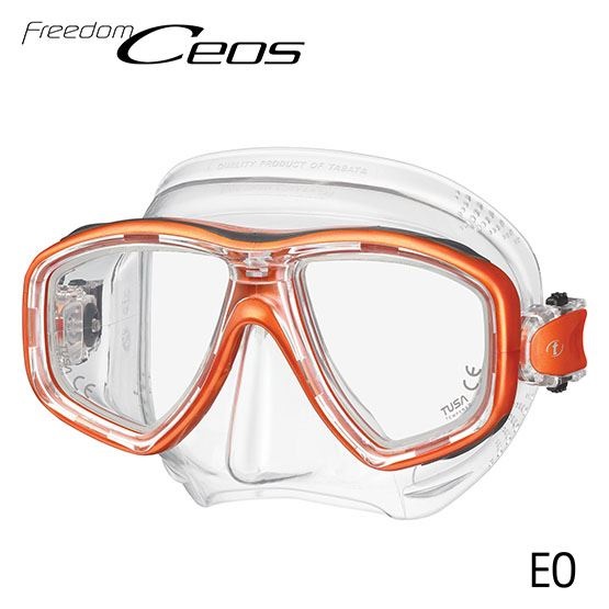 TUSA Ceos Mask - Orange / Clear