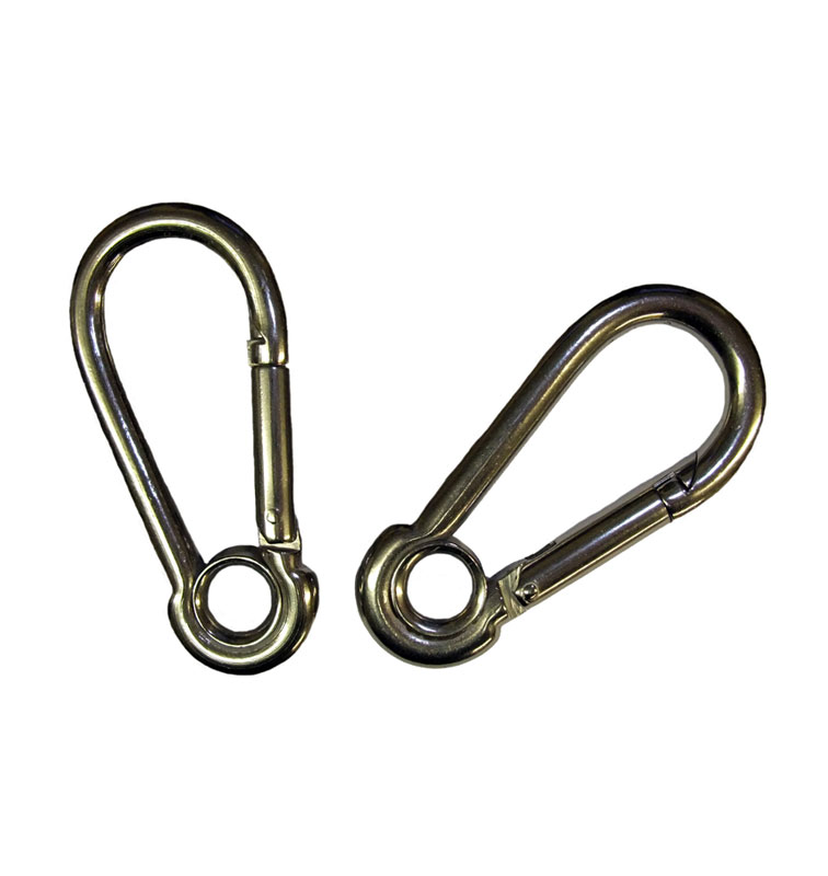 Hydrotech Small S/S Carabiner Snap Hook with Eye