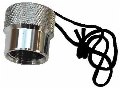 Beaver Female Aluminium DIN Dust Cap - Silver