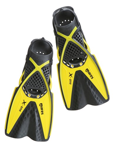 Mares X-One Yellow Snorkeling Fins - S-M (2.5-5)