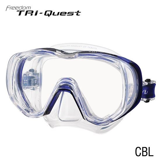 TUSA Freedom Tri-Quest Mask - Blue / Clear