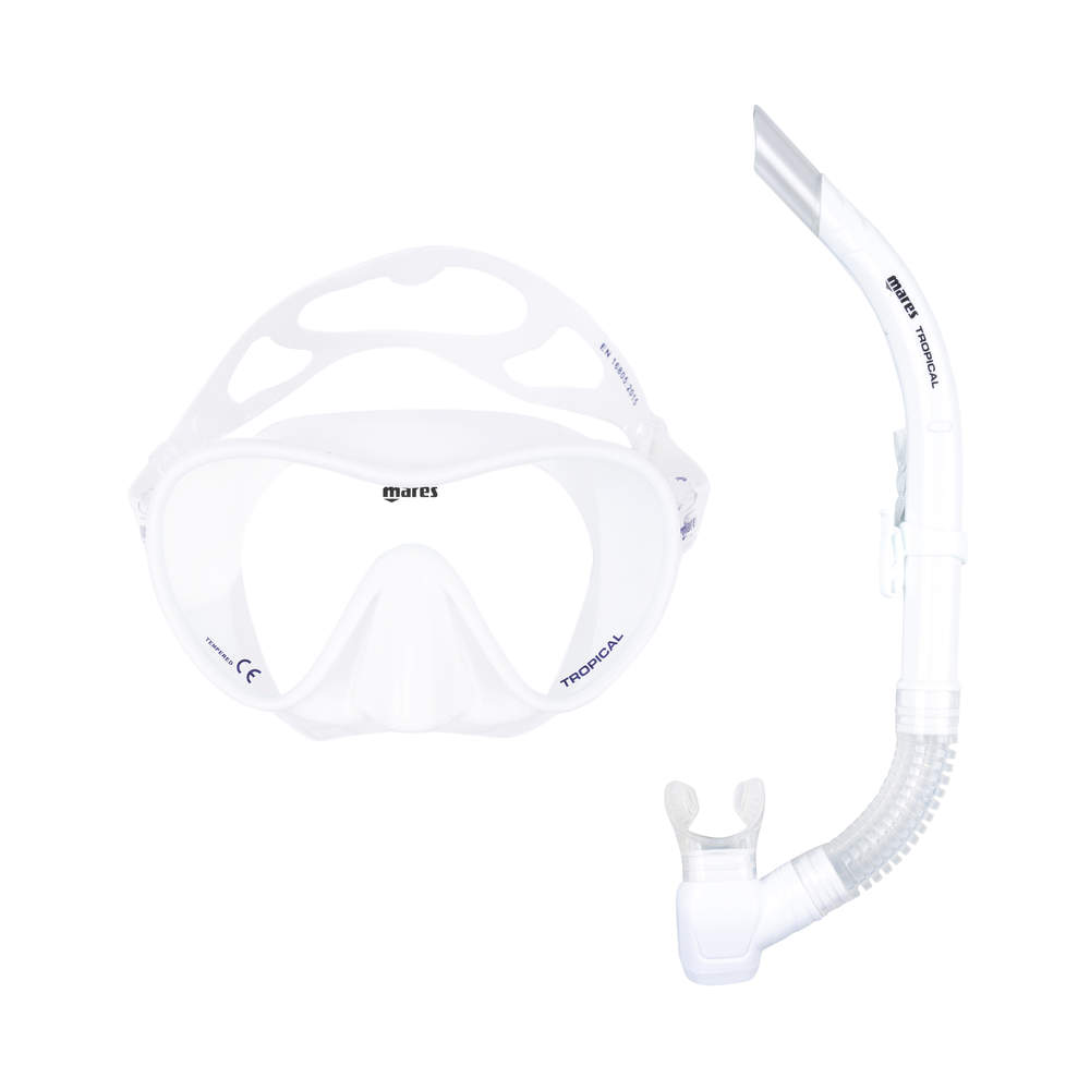 Mares Tropical Mask & Snorkel set - White